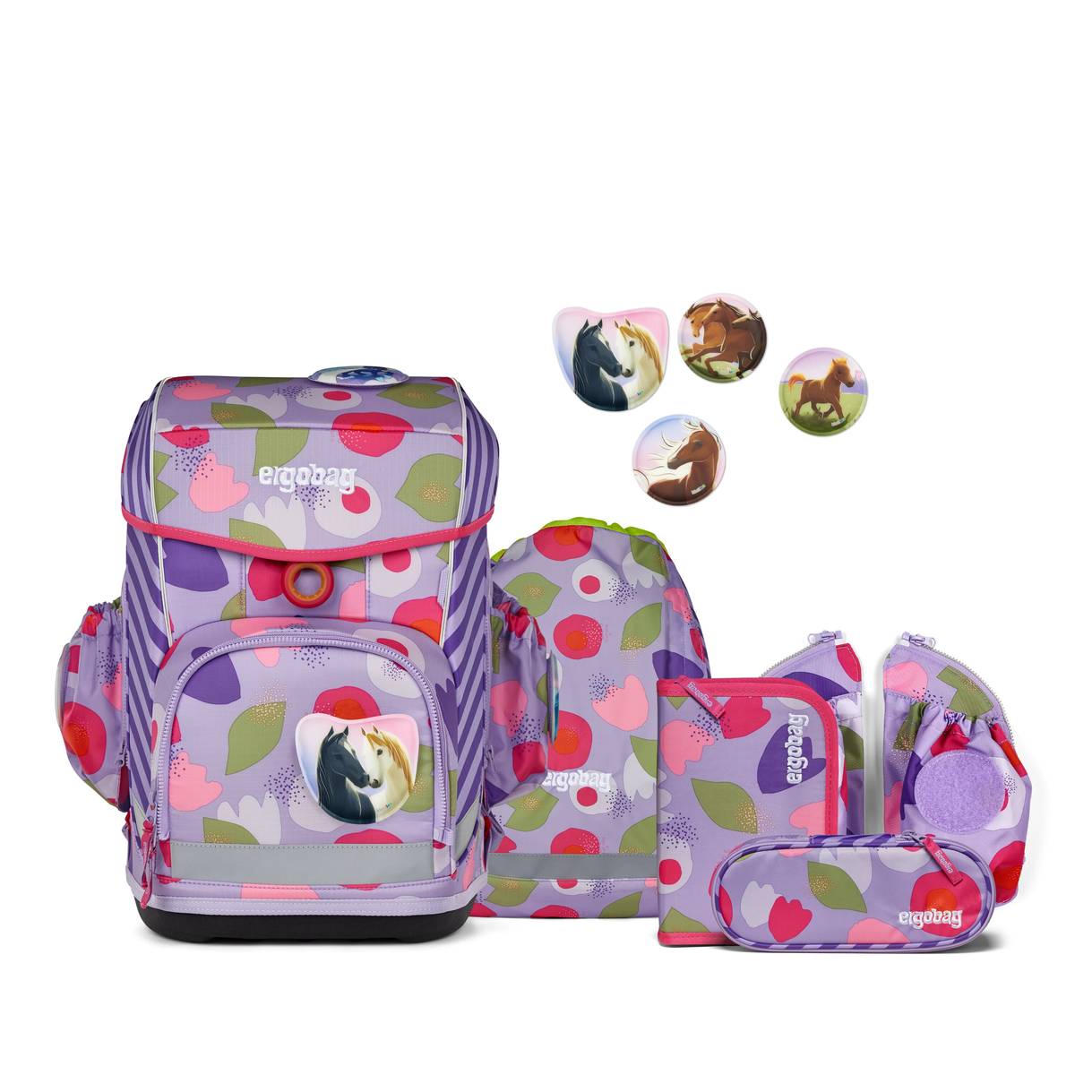 Ergobag Cubo light 5-tlg. Set BlütenzauBär