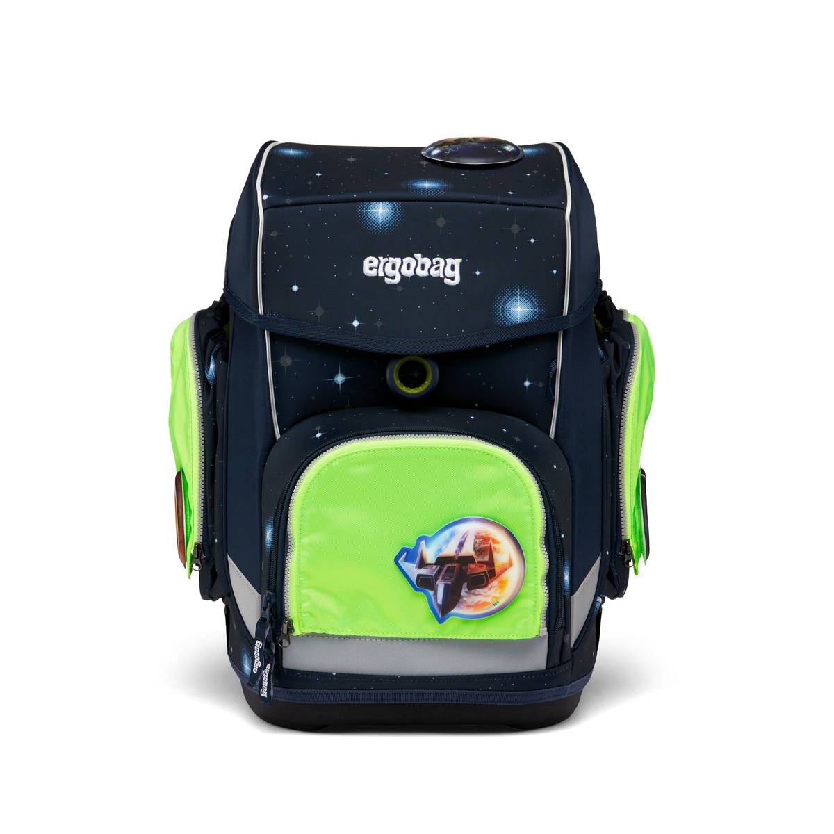 Ergobag Sicherheitsset Fluo-Zip Set Grün