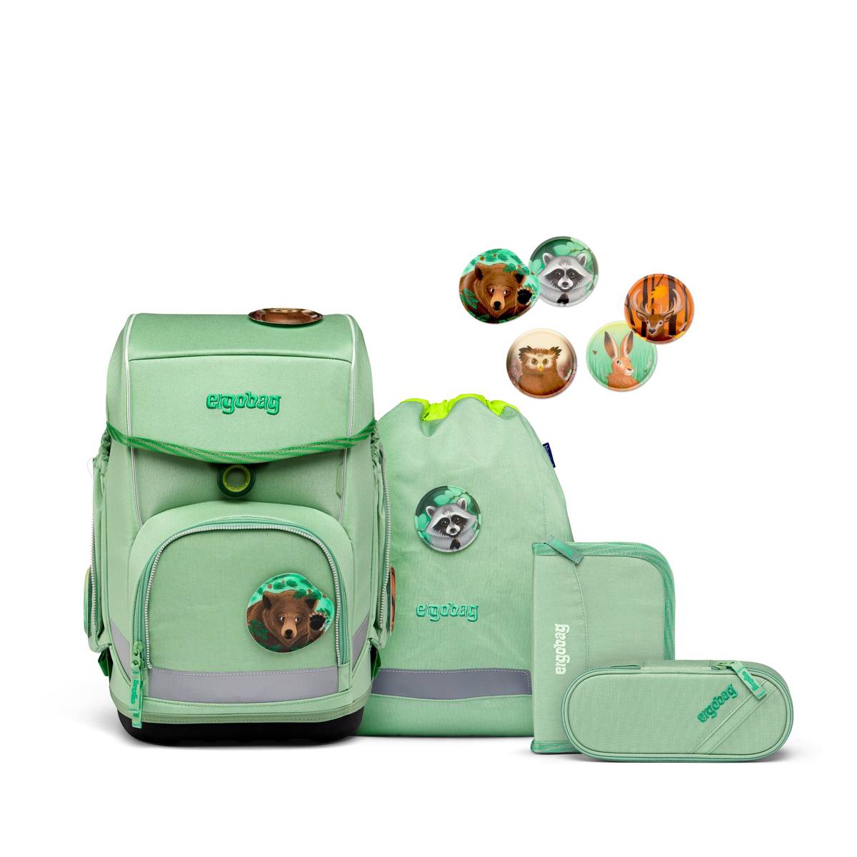 Ergobag Cubo 5-tlg. Set WaldBärwohner