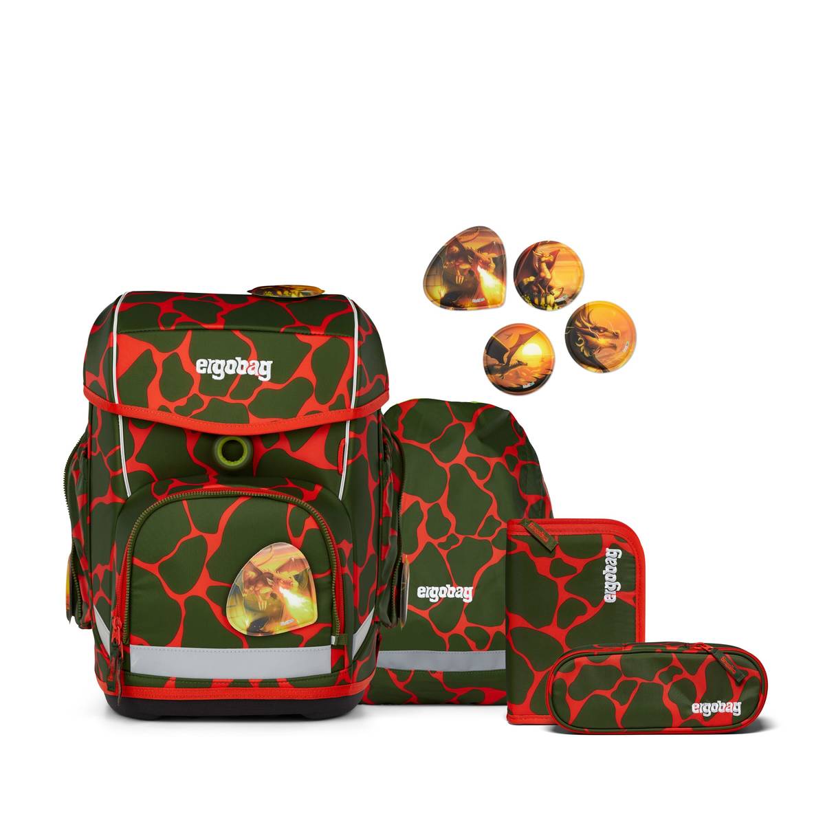 Ergobag Cubo 5-tlg. Set FeuerspeiBär