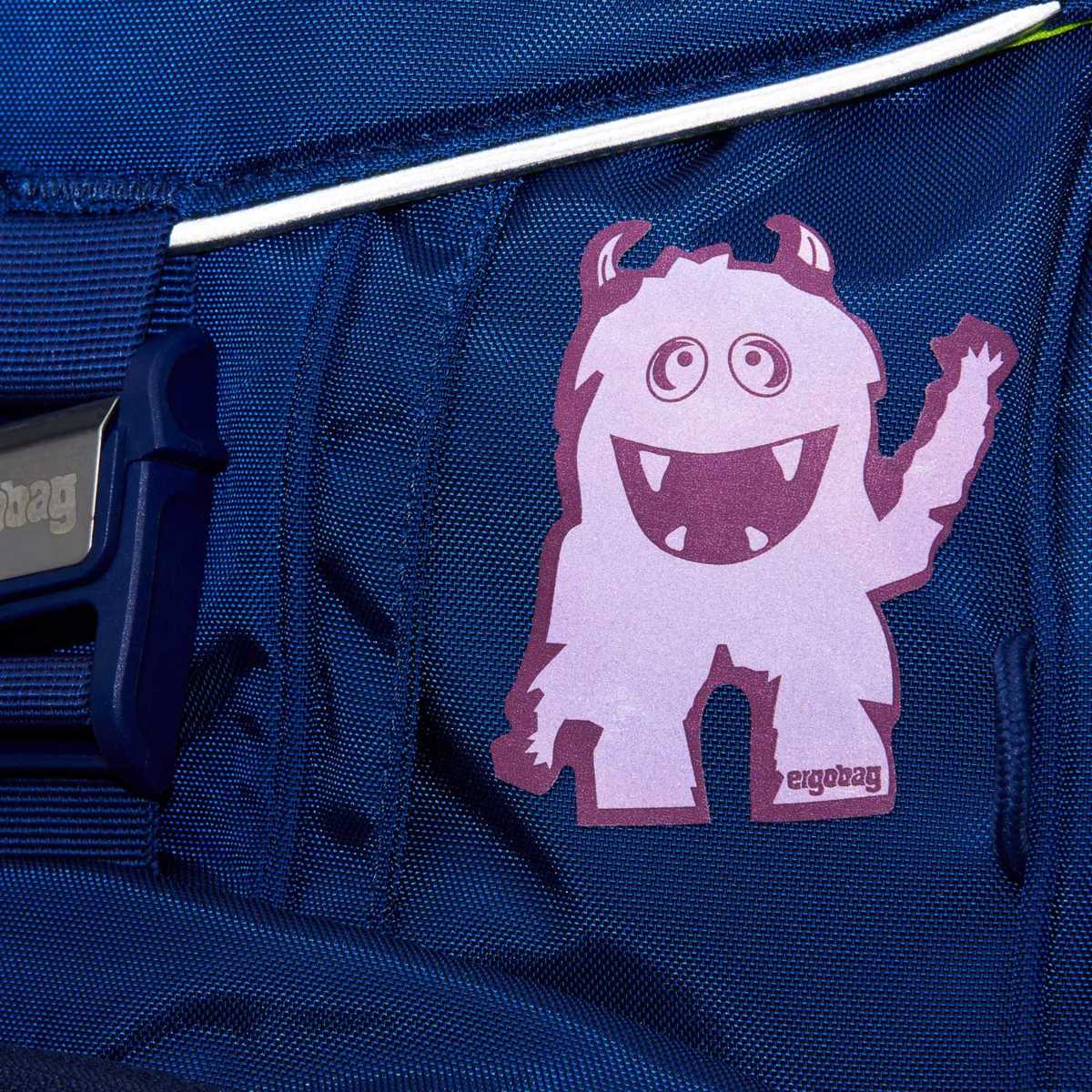 Ergobag Reflexie-Sticker Monster lila