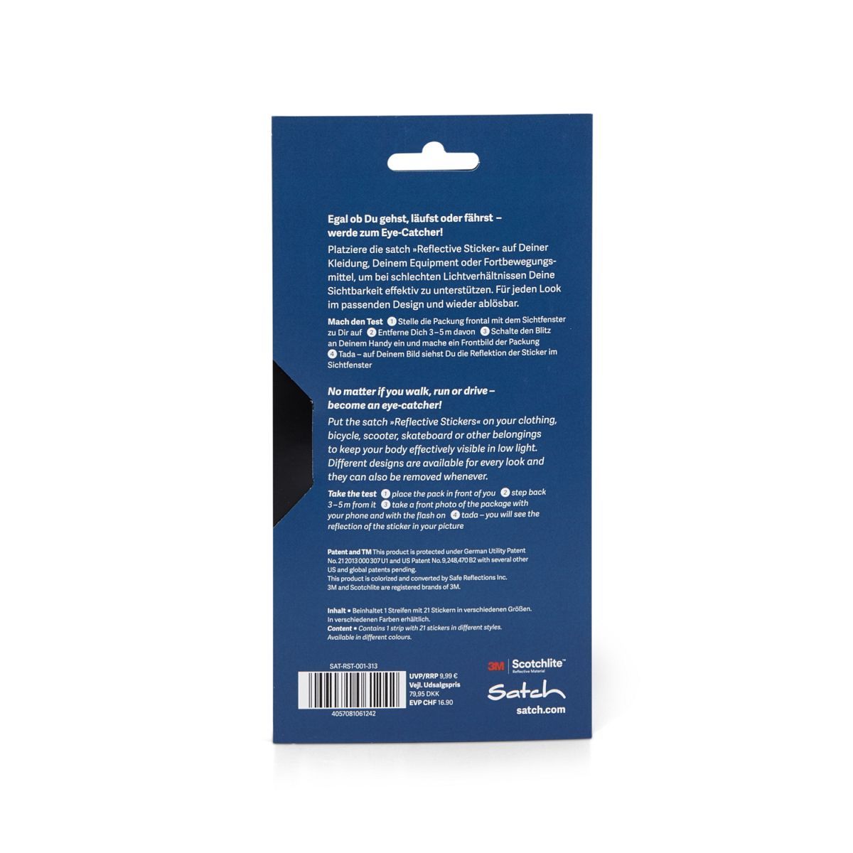 Satch Reflective Sticker blau