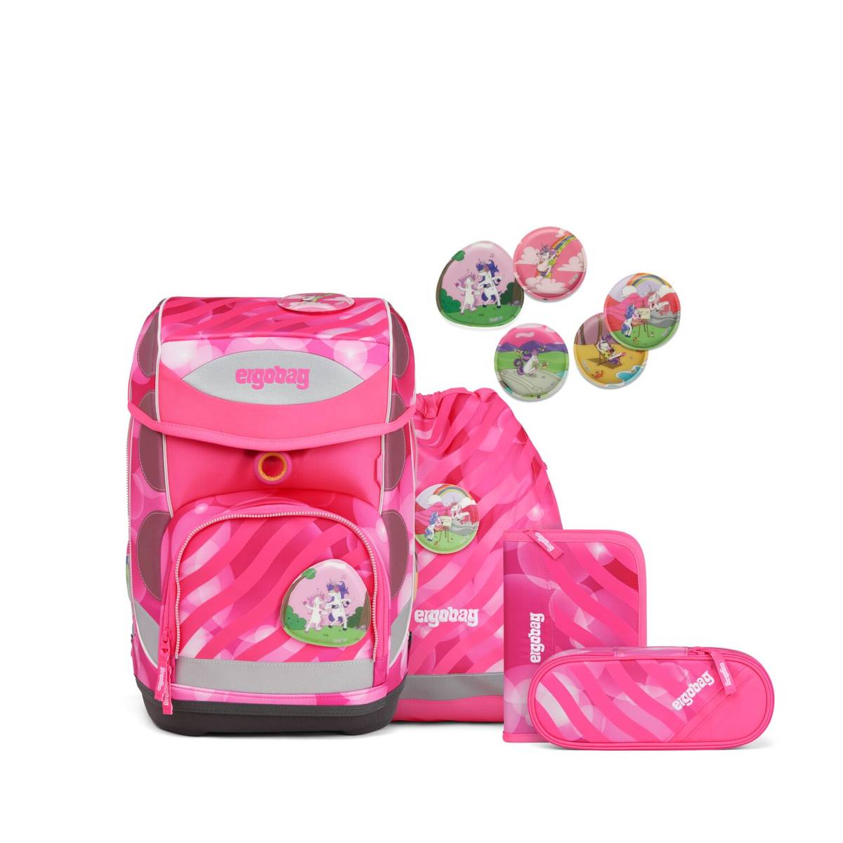 Ergobag Cubo 5-tlg. Set KuntBärbuntes