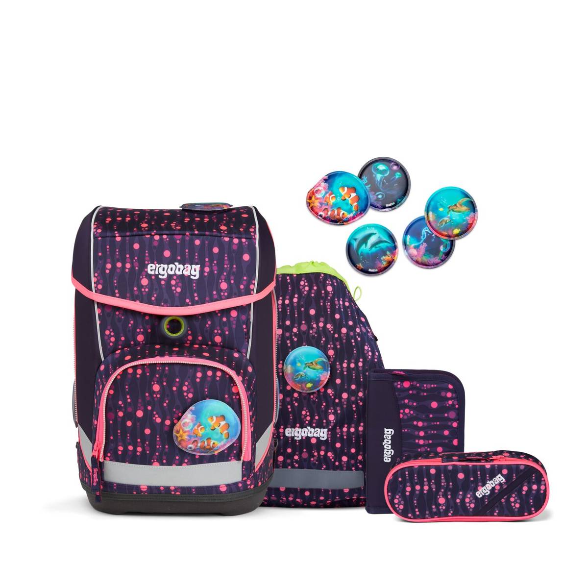 Ergobag Cubo 5-tlg. Set Bärmuda Viereck
