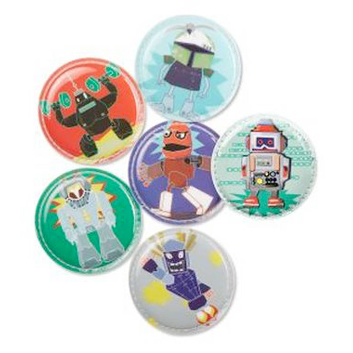 Ergobag Klettie-Set Roboter 6-tlg