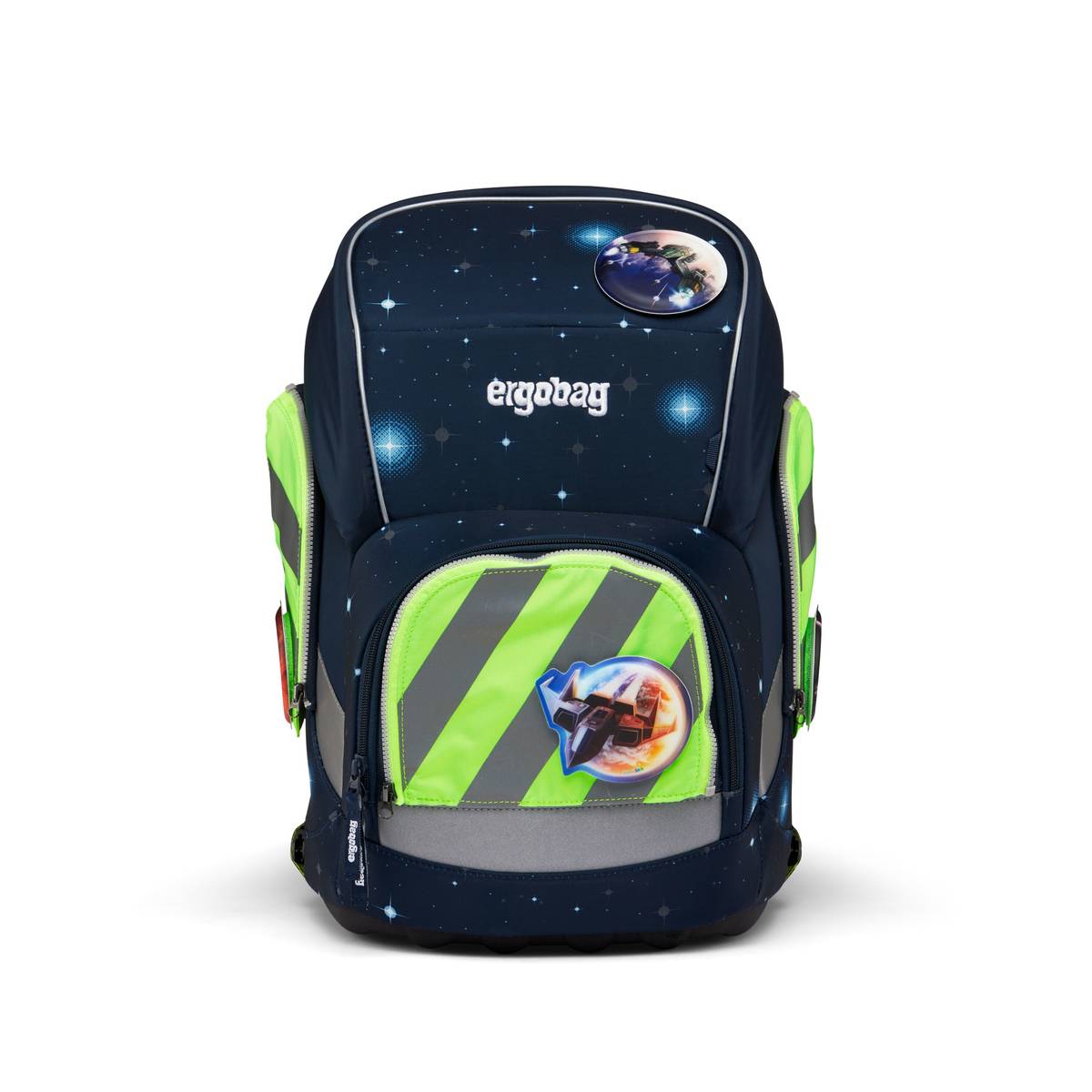 Ergobag Sicherheitsset Fluo-Zip Set mit Reflektor Grün