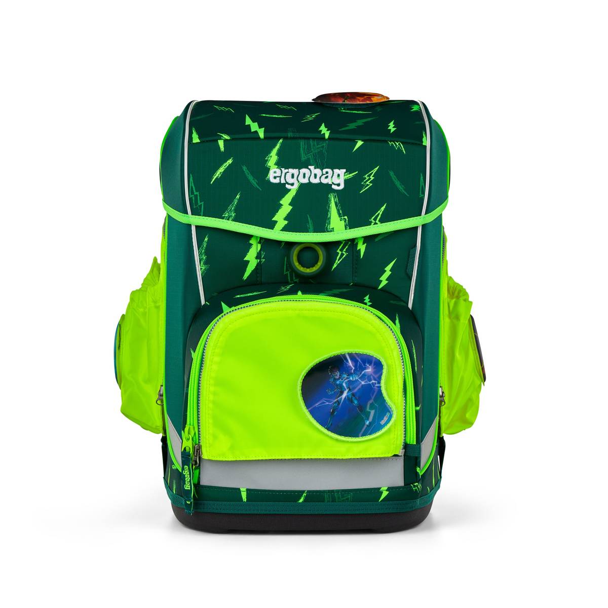 Ergobag Sicherheitsset Fluo-Zip Set mit Seitentaschen Gelb