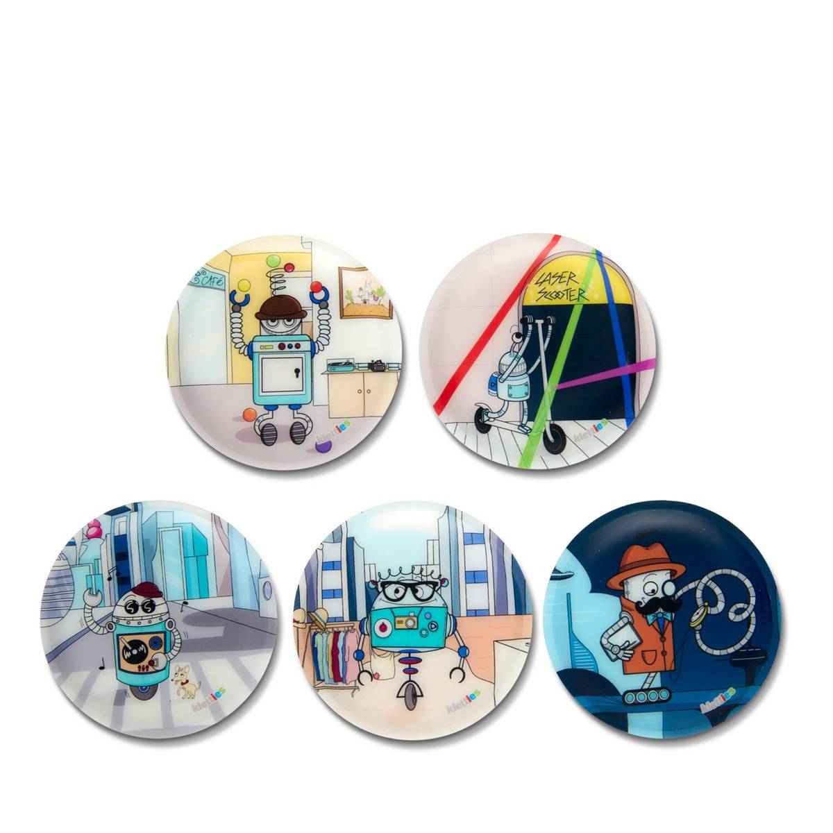 Ergobag Klettie-Set Roboter 5-tlg.