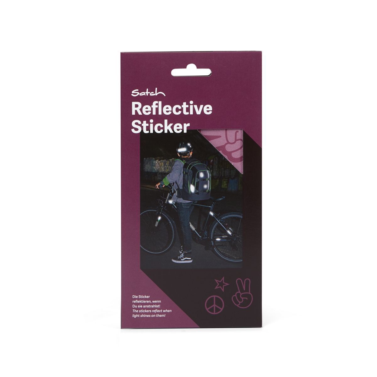 Satch Reflective Sticker violett