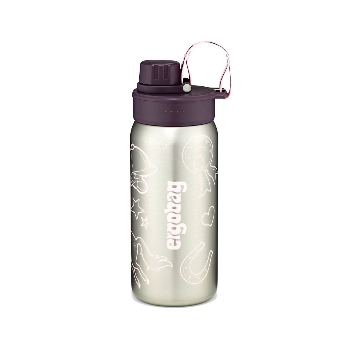 Ergobag Trinkflasche Edelstahl lila
