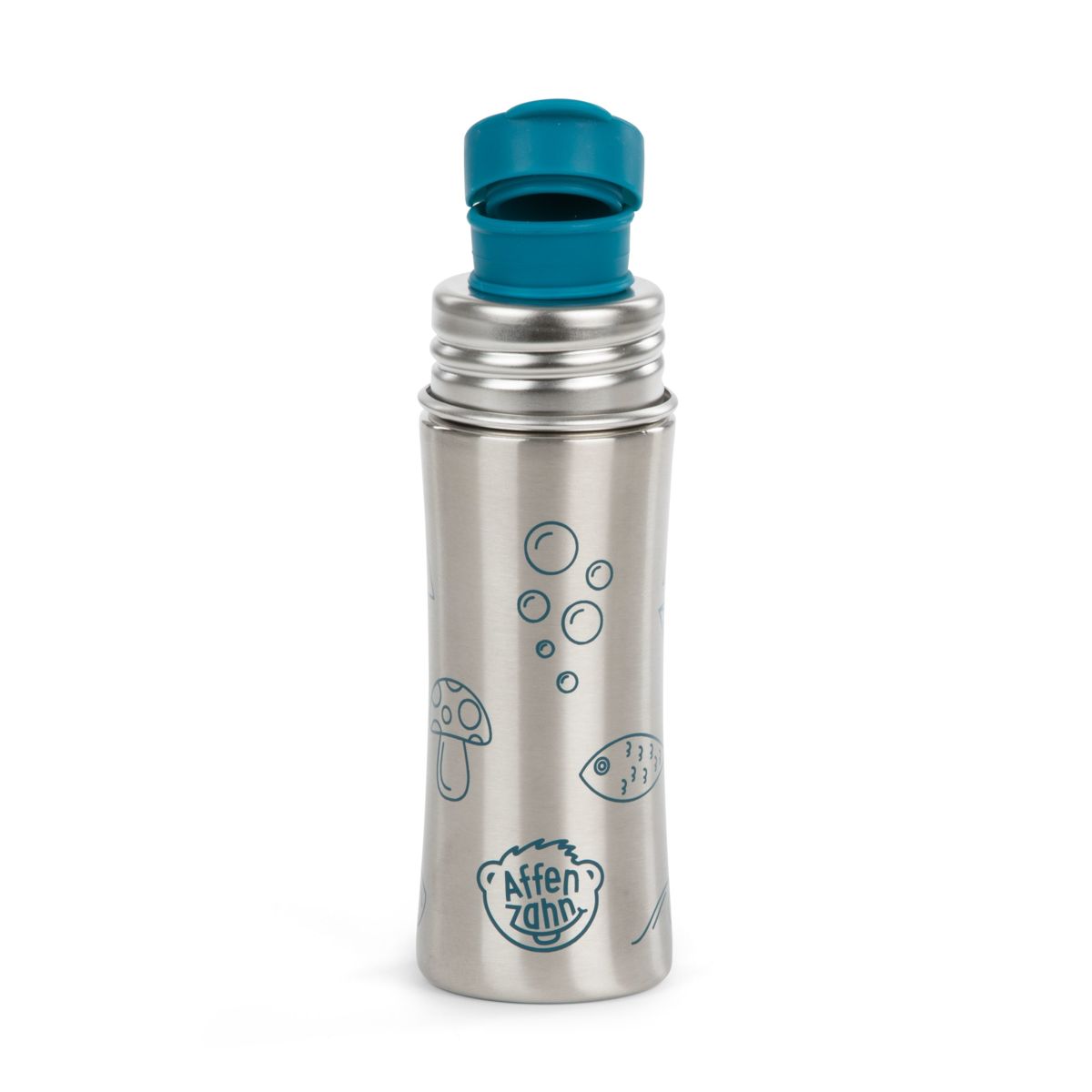 Affenzahn Edelstahl Trinkflasche petrol