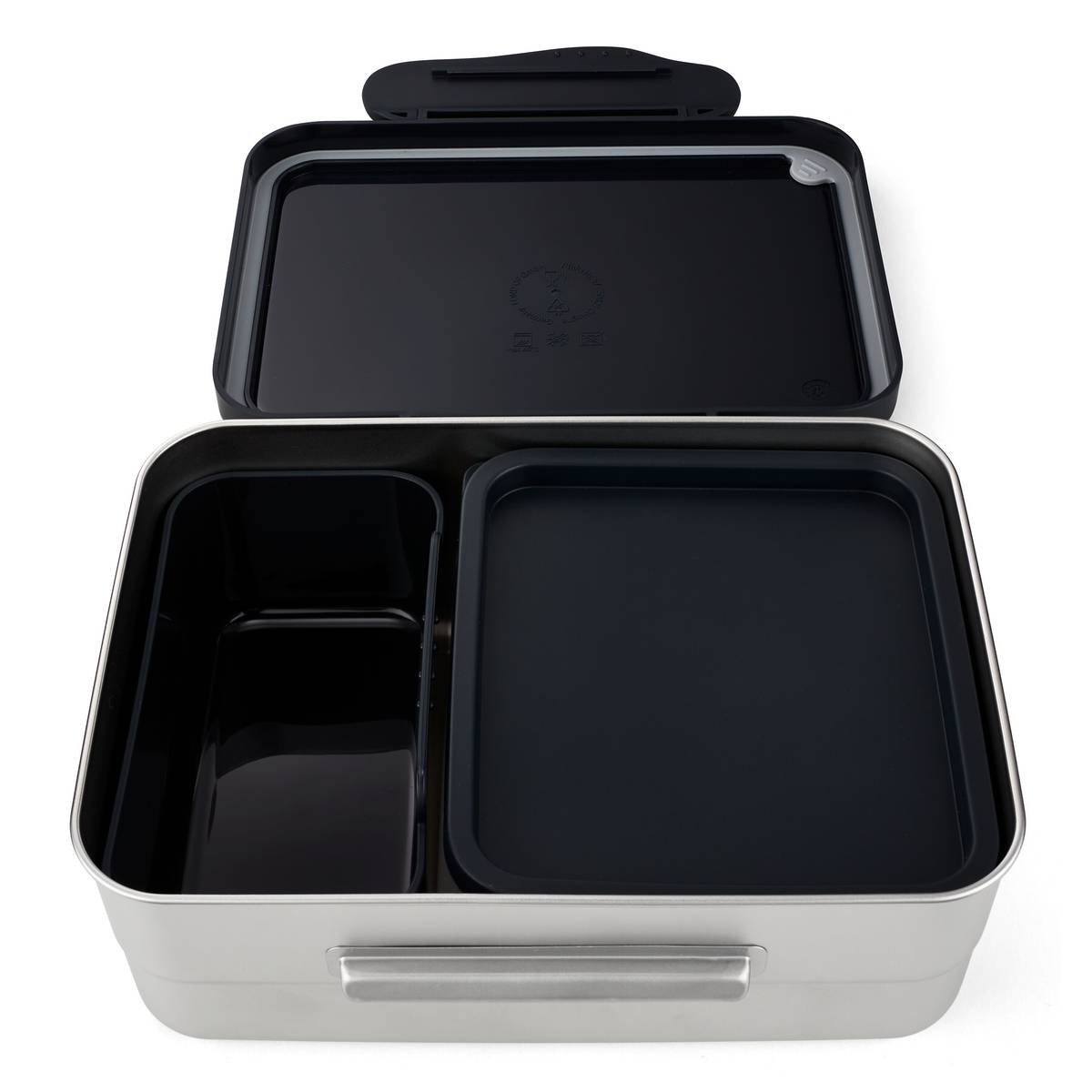 Ergobag Brotdose Edelstahl Schwarz