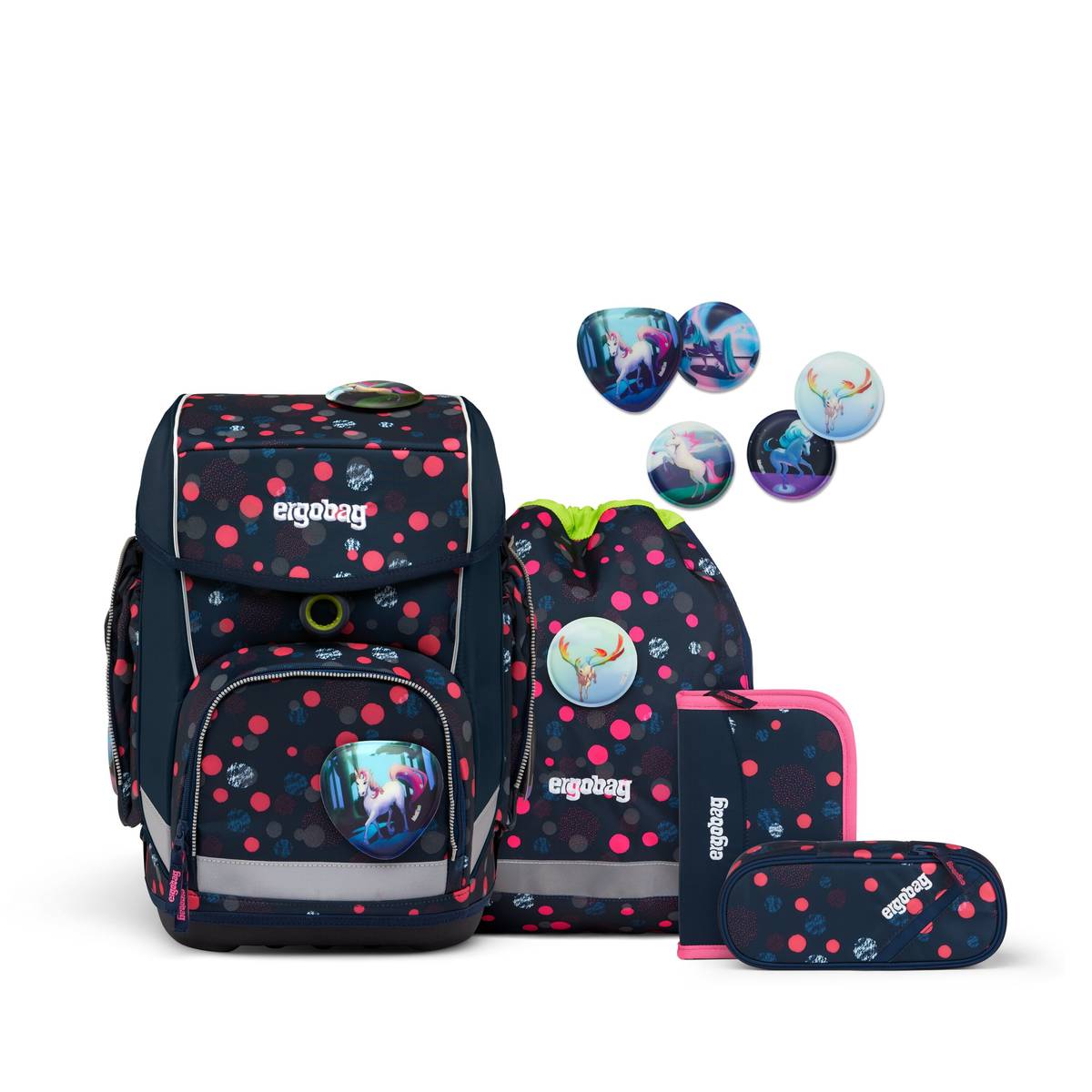 Ergobag Cubo 5-tlg. Set PhantBärsiewelt Glow