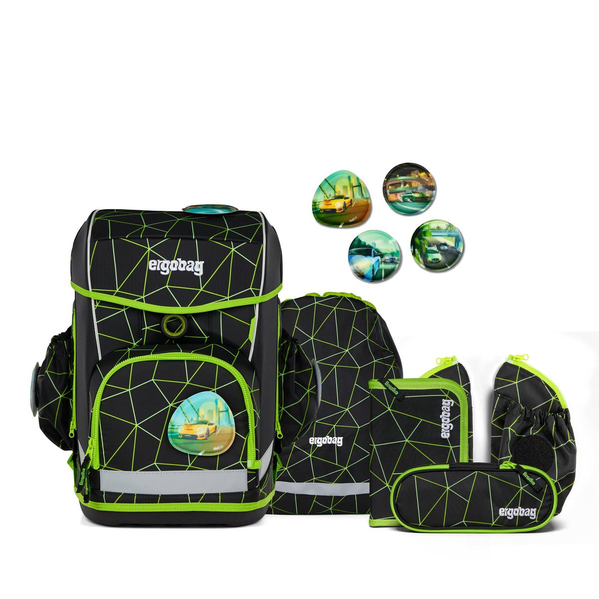 Ergobag Cubo light 5-tlg. Set CyBär Race