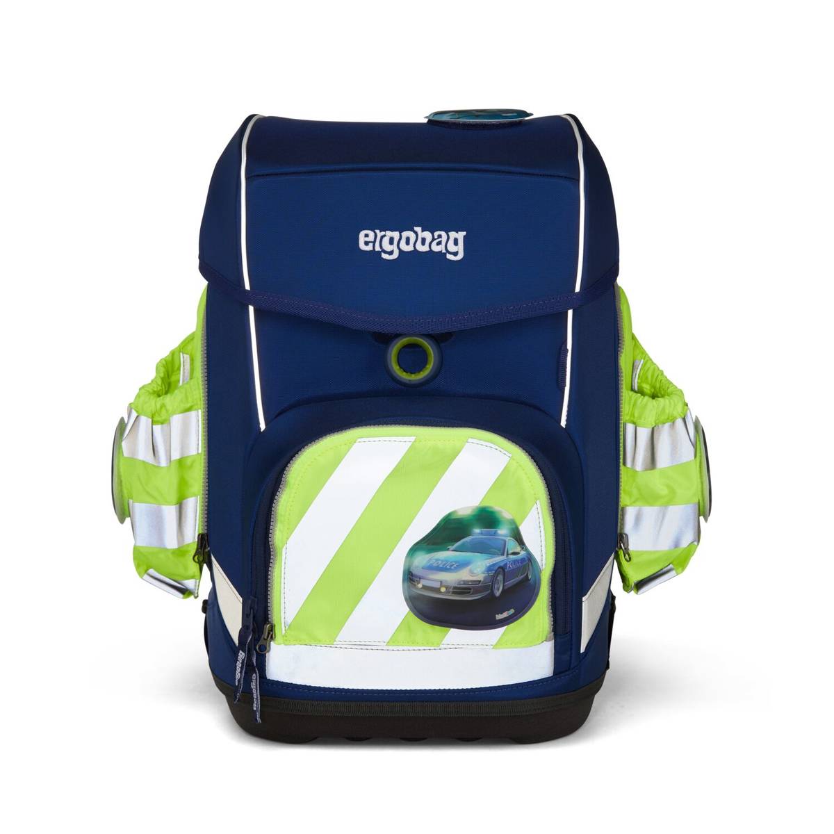 Ergobag Sicherheitsset Fluo-Zip Set mit Reflektor und Seitentaschen Gelb