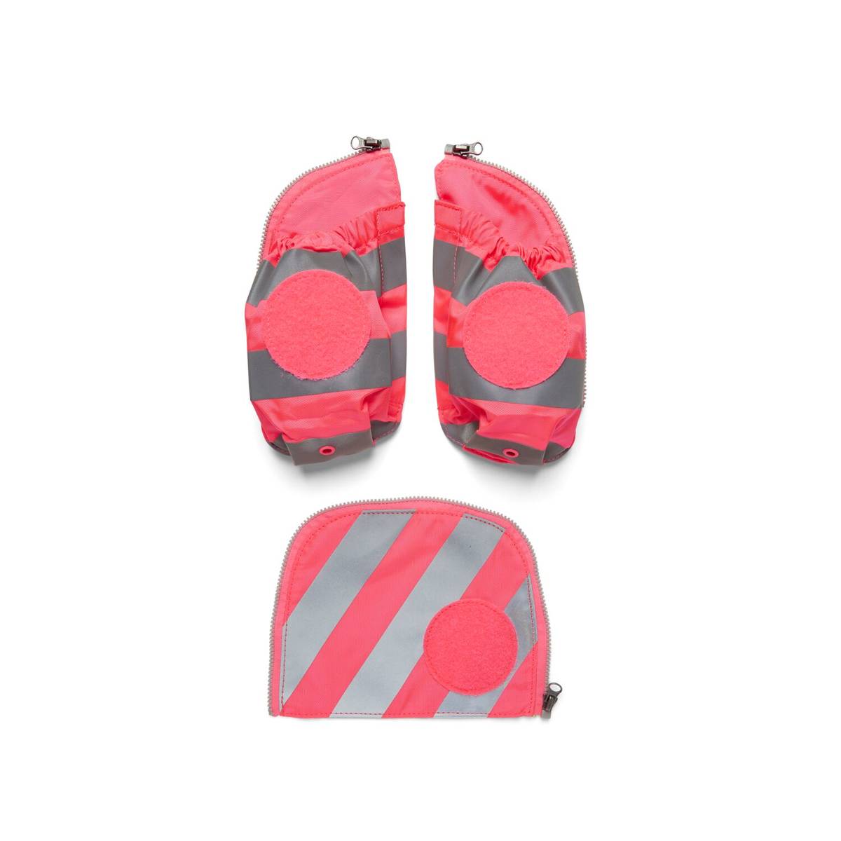 Ergobag Sicherheitsset Fluo-Zip Set mit Reflektor und Seitentaschen Pink