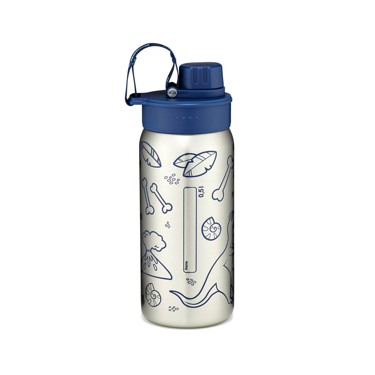 Ergobag Trinkflasche Edelstahl blau