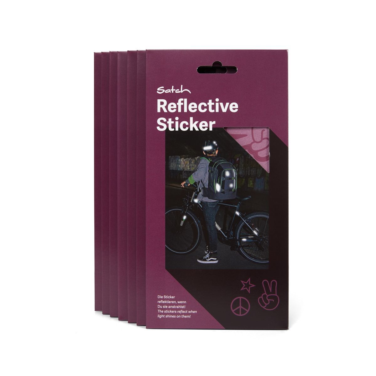 Satch Reflective Sticker violett