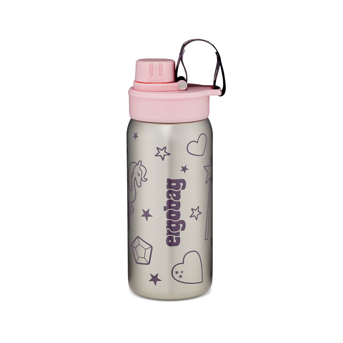Ergobag Trinkflasche Edelstahl rosa
