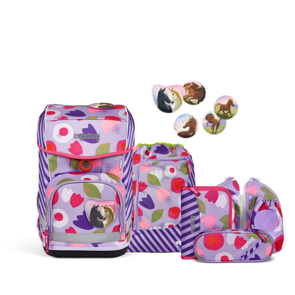 Ergobag Cubo light 5-tlg. BlütenzauBär