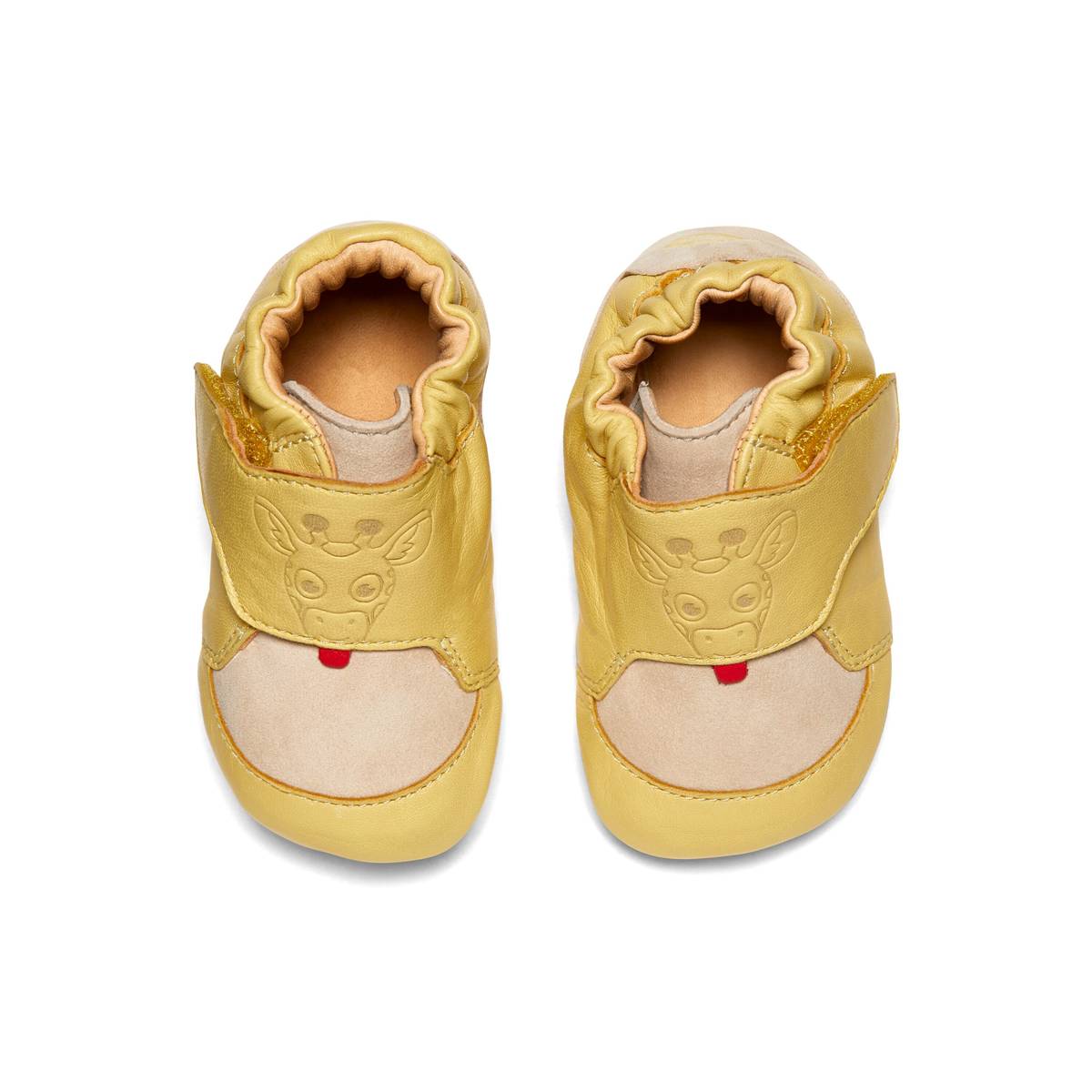 Affenzahn Krabbelschuh Leder Crawly Giraffe