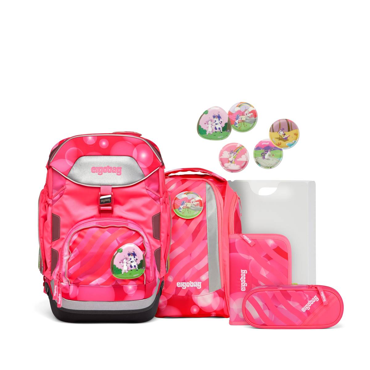 Ergobag Pack 6-tlg. Set KuntBärbuntes Einhorn