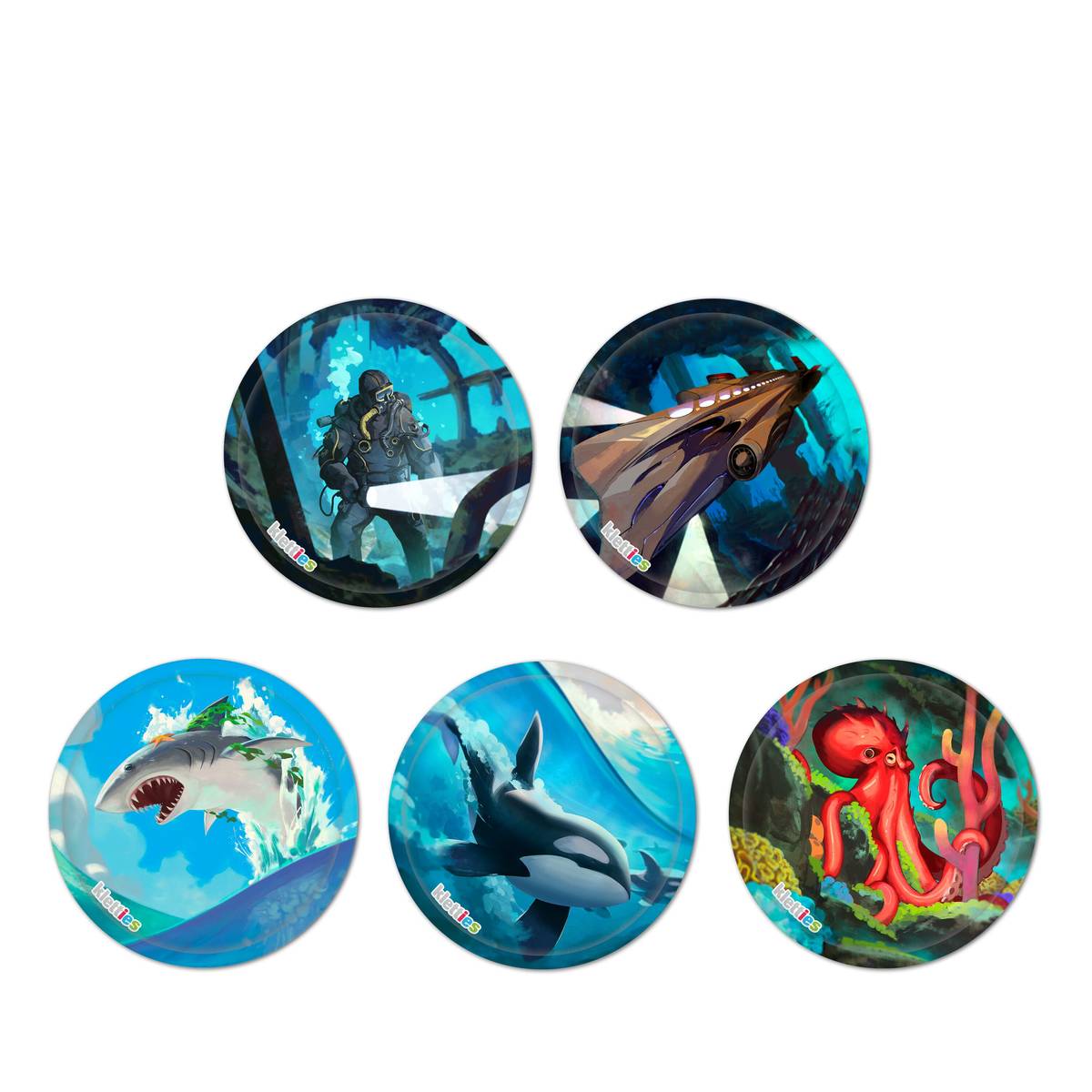 Ergobag Klettie-Set Tiefseetaucher