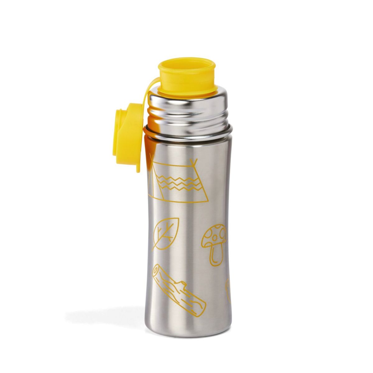 Affenzahn Edelstahl Trinkflasche gelb