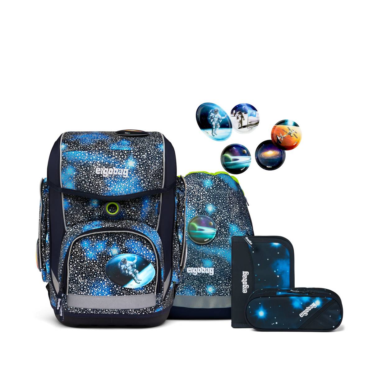Ergobag Cubo 5-tlg. Set Bär Anhalter Glow