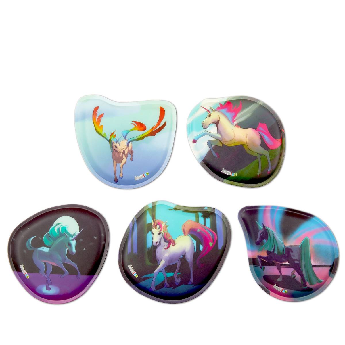 Ergobag Kontur-Kletties-Set 5-tlg. Einhörner