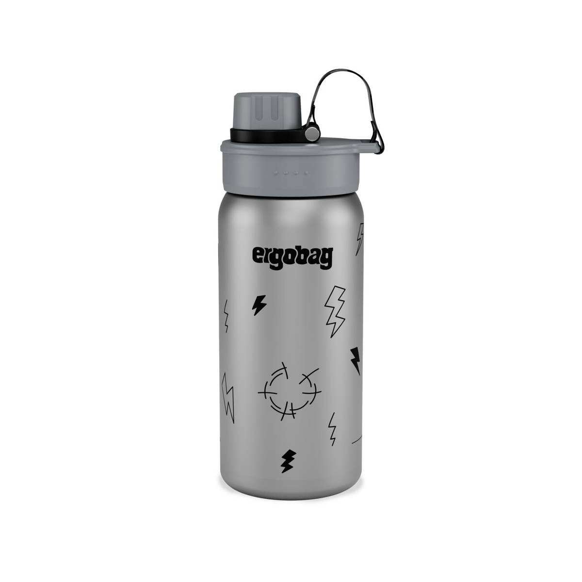 Ergobag Trinkflasche Edelstahl schwarz