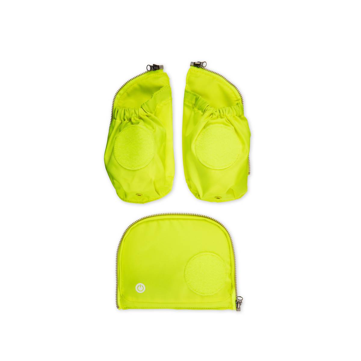 Ergobag Sicherheitsset Fluo LED-Zip Set mit Seitentaschen Gelb