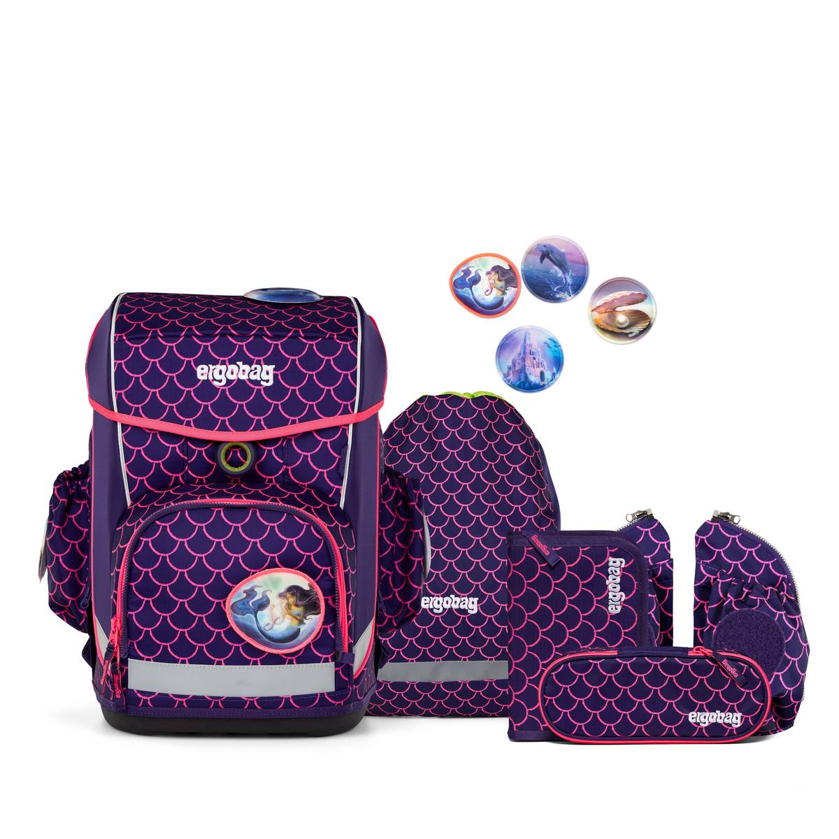Ergobag Cubo light 5-tlg. Set PerlentauchBär