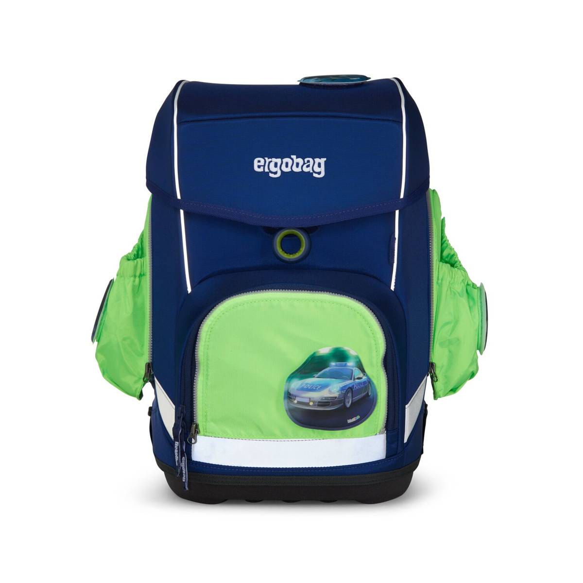 Ergobag Sicherheitsset Fluo-Zip Set mit Seitentaschen Grün