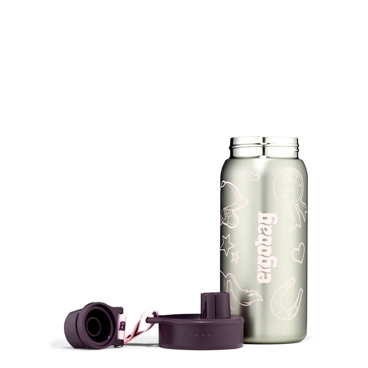 Ergobag Trinkflasche Edelstahl lila