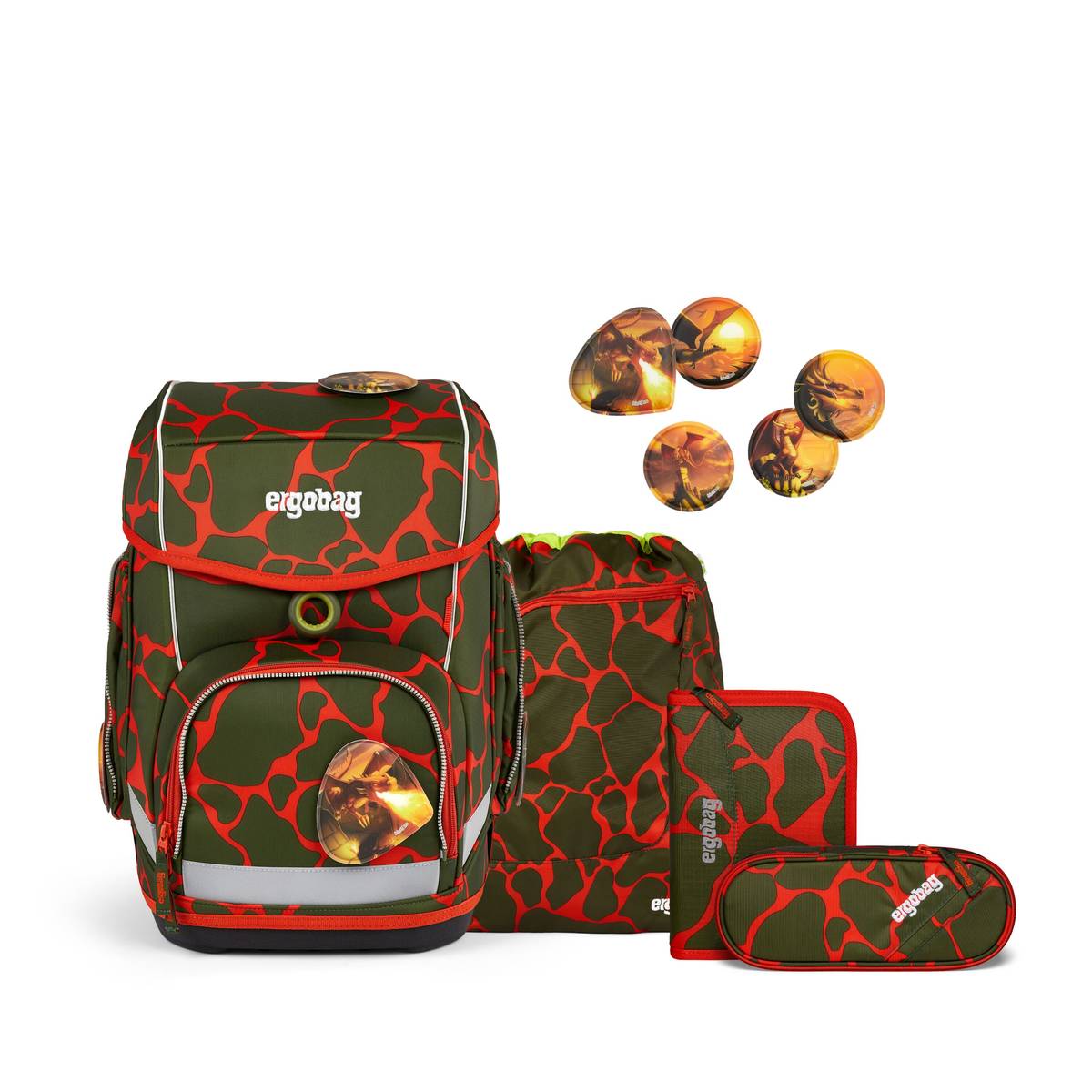 Ergobag Cubo 5-tlg. Set FeuerspeiBär