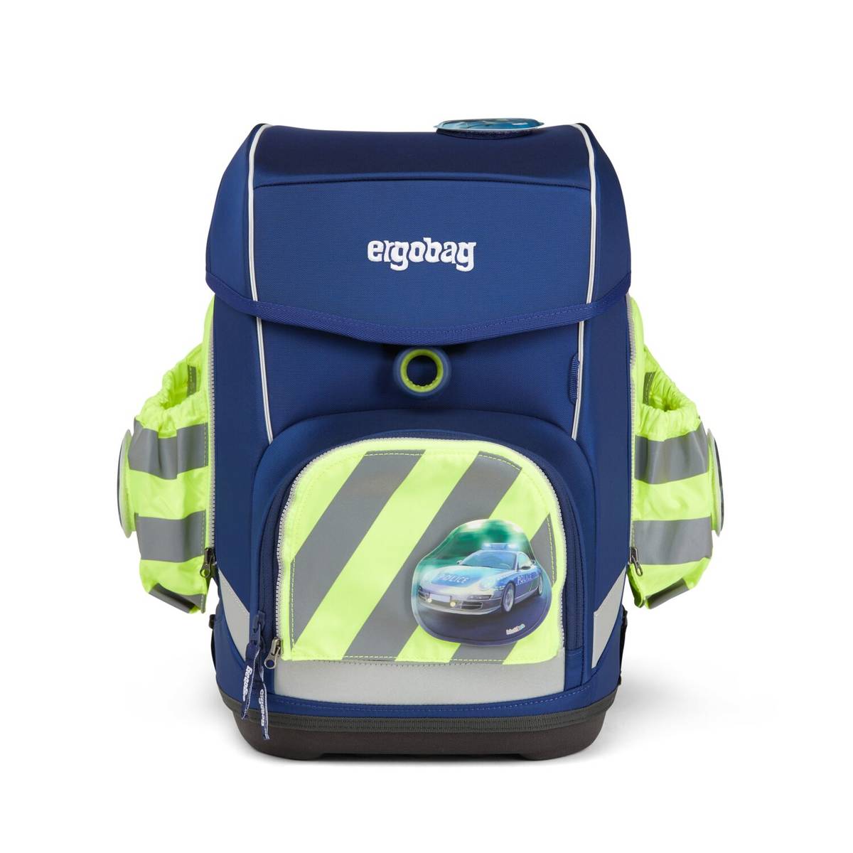 Ergobag Sicherheitsset Fluo-Zip Set mit Reflektor und Seitentaschen Gelb