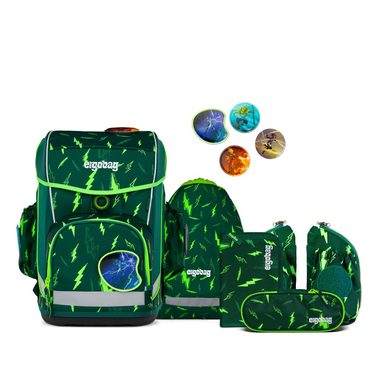 Ergobag Cubo light 5-tlg. Set Bärtastisch
