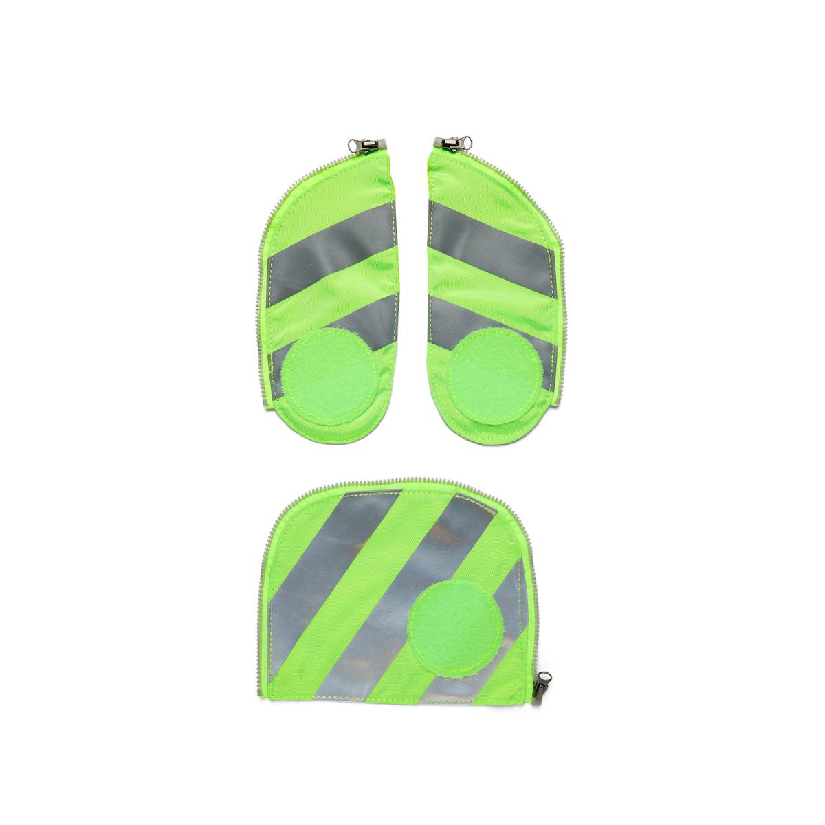 Ergobag Sicherheitsset Fluo-Zip Set mit Reflektor Grün