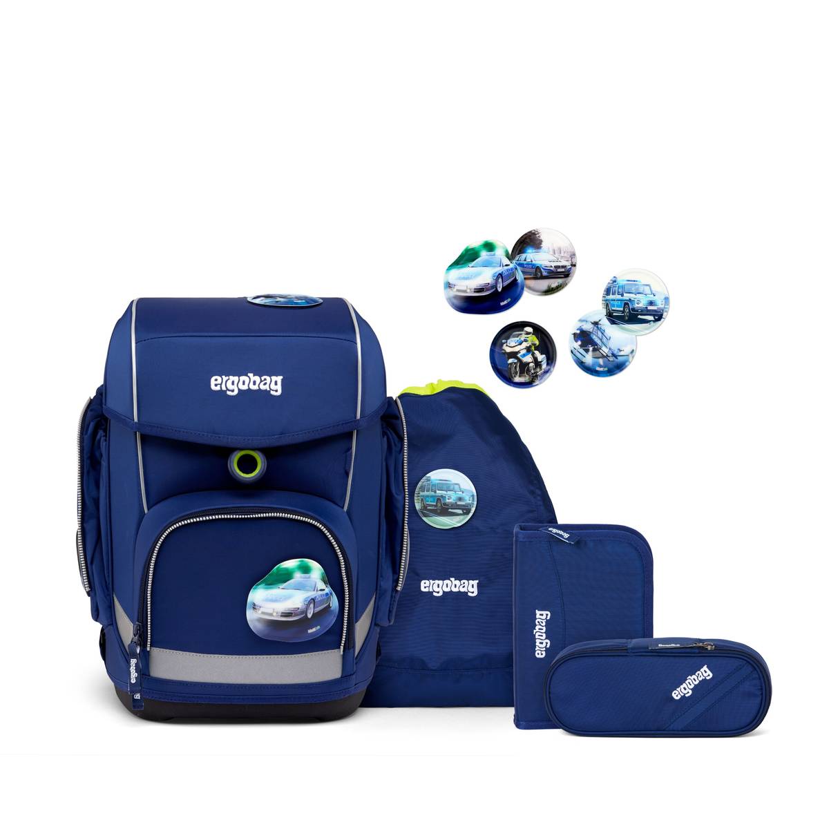 Ergobag Cubo 5-tlg. Set BlaulichtBär