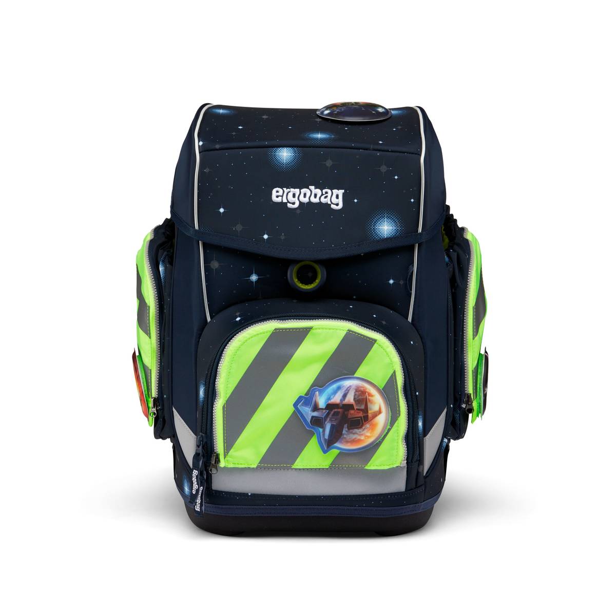 Ergobag Sicherheitsset Fluo-Zip Set mit Reflektor Grün