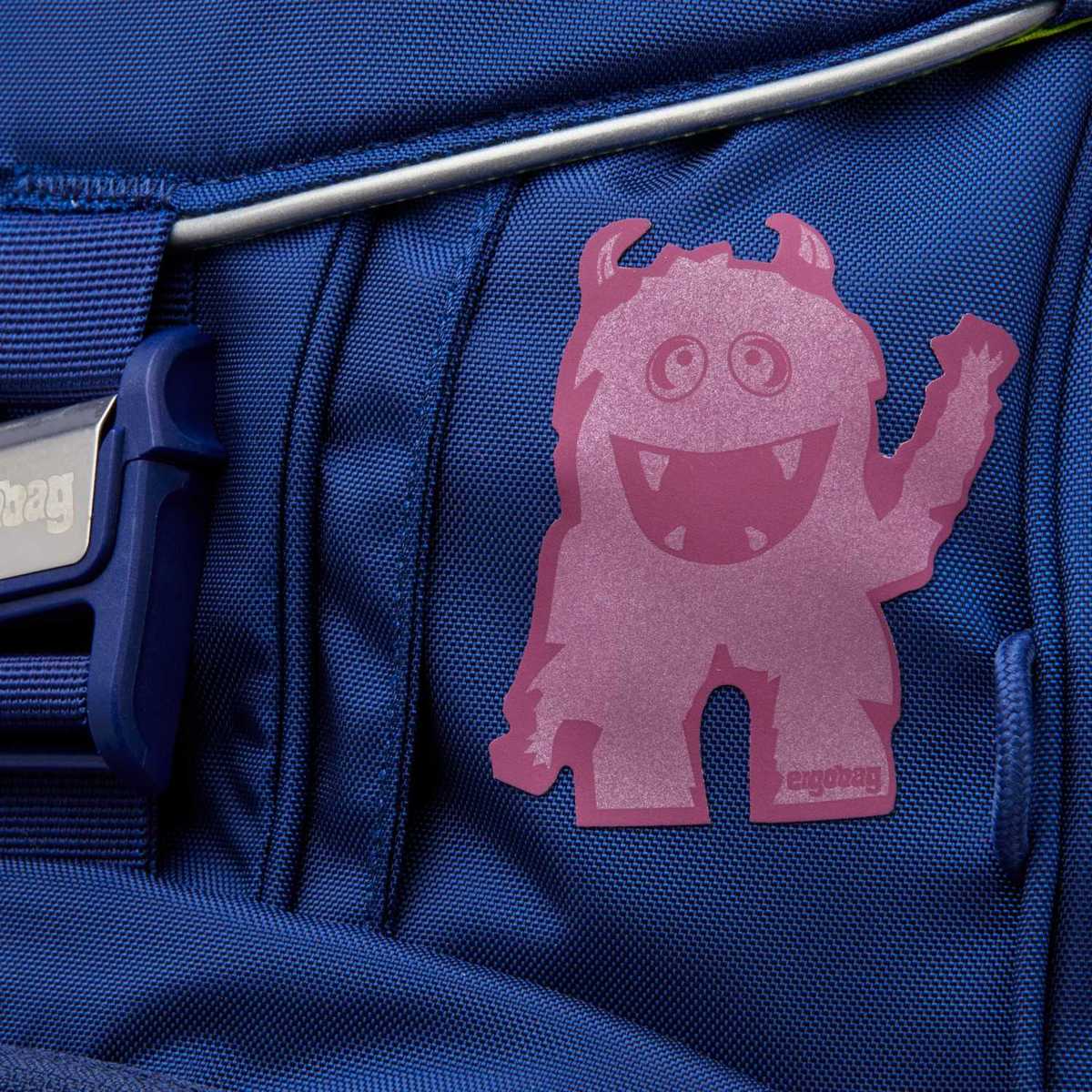 Ergobag Reflexie-Sticker Monster lila