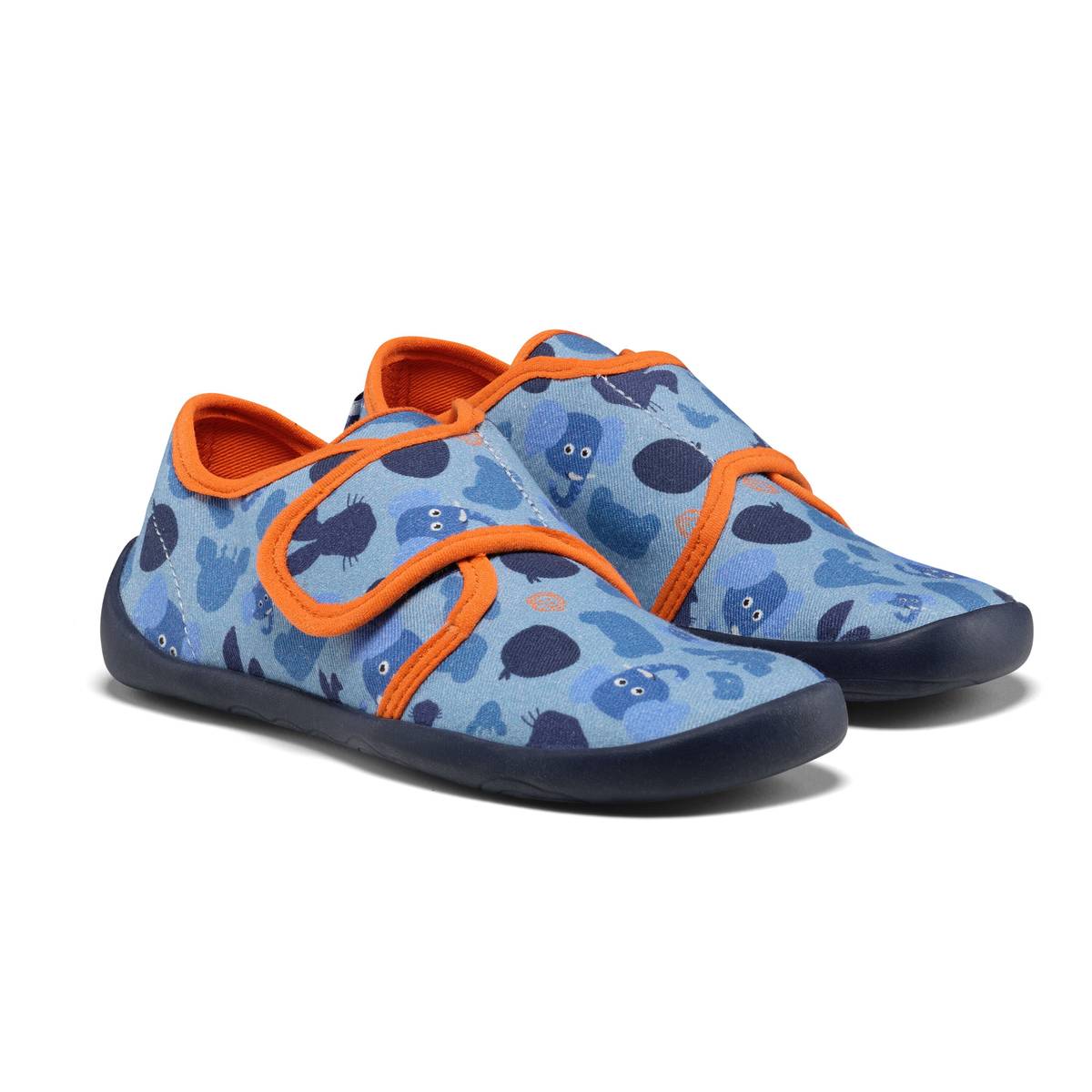 Affenzahn Hausschuh Baumwolle Movy Elefant