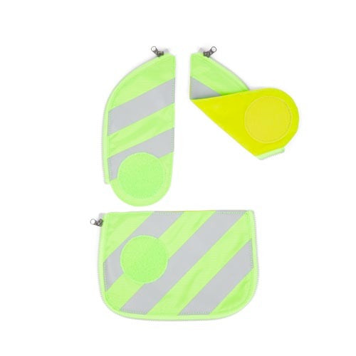 Ergobag Cubo Sicherheitsset mit Reflektierstreifen grün