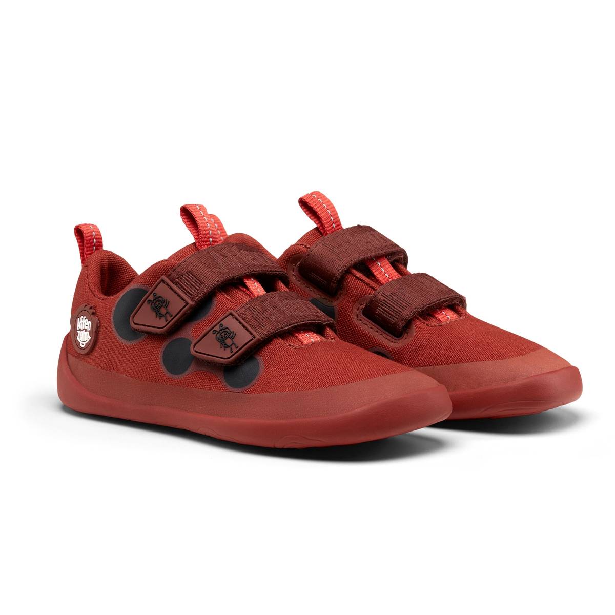 Affenzahn Barfussschuh Baumwolle Lucky Marienkäfer