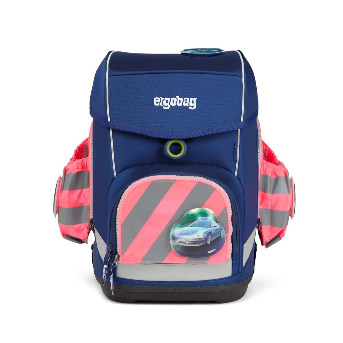 Ergobag Sicherheitsset Fluo-Zip Set mit Reflektor und Seitentaschen Pink