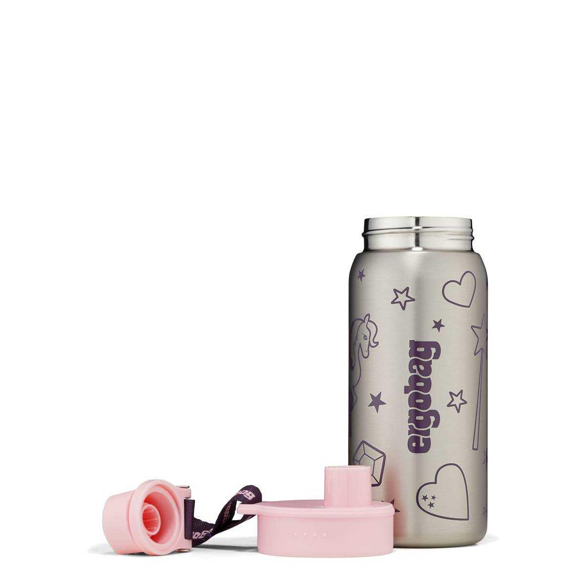 Ergobag Trinkflasche Edelstahl rosa