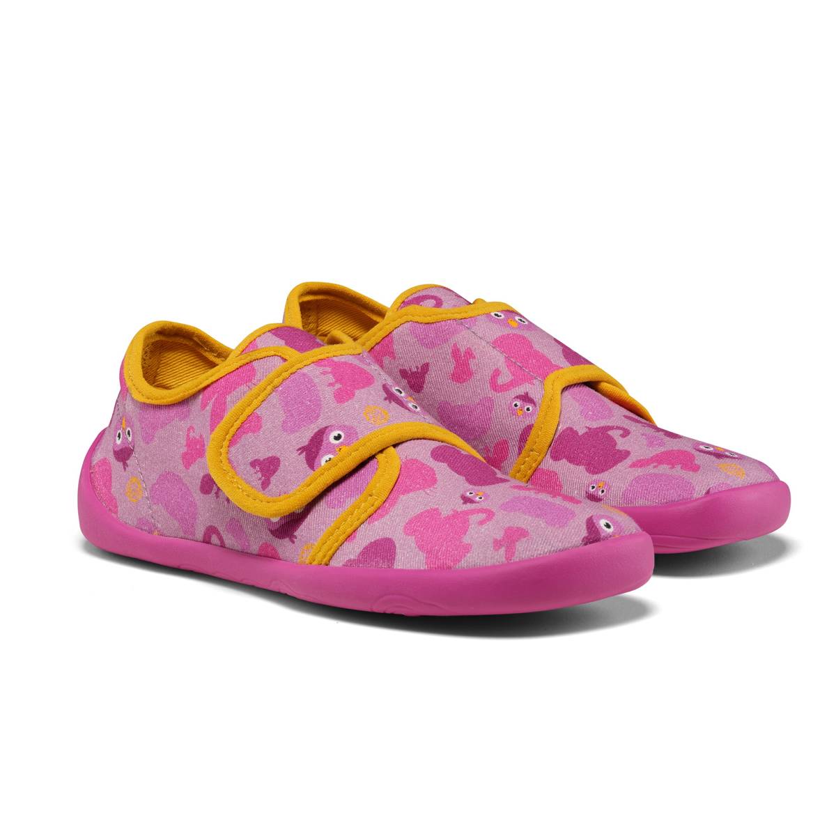 Affenzahn Hausschuh Baumwolle Movy Vogel