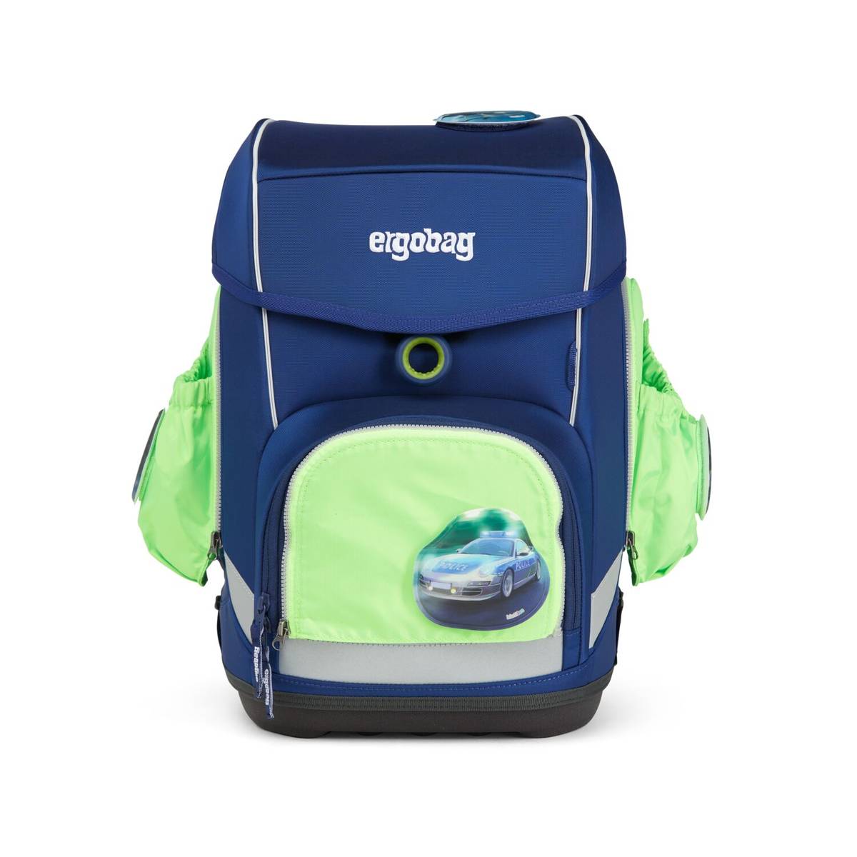 Ergobag Sicherheitsset Fluo-Zip Set mit Seitentaschen Grün
