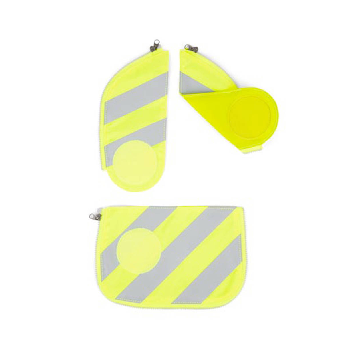 Ergobag Cubo Sicherheitsset mit Reflektierstreifen gelb Frontansicht